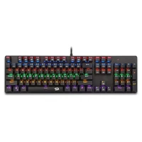 کیبورد گیمینگ ردراگون مدل K208، سوییچ مکانیکال آبی، Full-Size، نورپردازی RGB