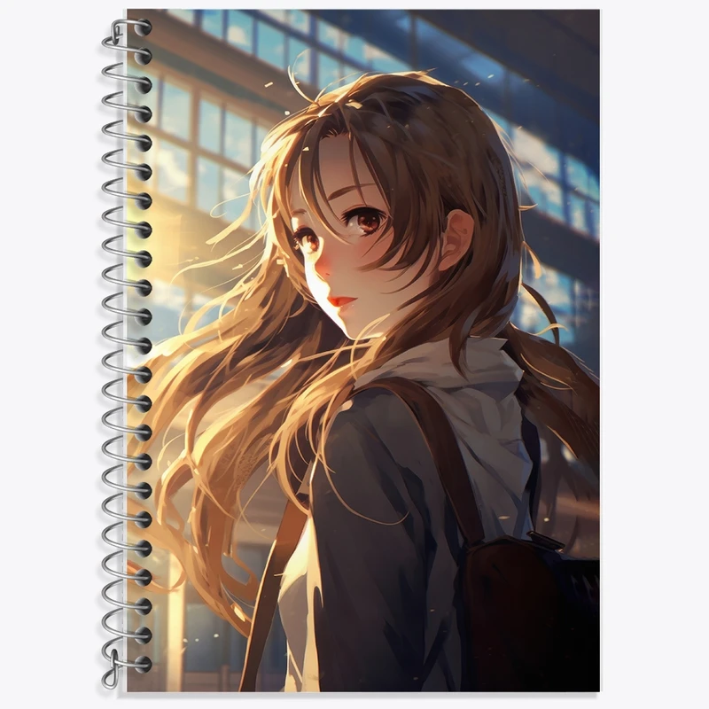 دفتر زبان 50 برگ خندالو مدل سه خط طرح دخترانه کد F2650