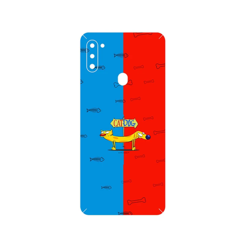 برچسب پوششی ماهوت مدل CatDog مناسب برای گوشی موبایل سامسونگ Galaxy M11