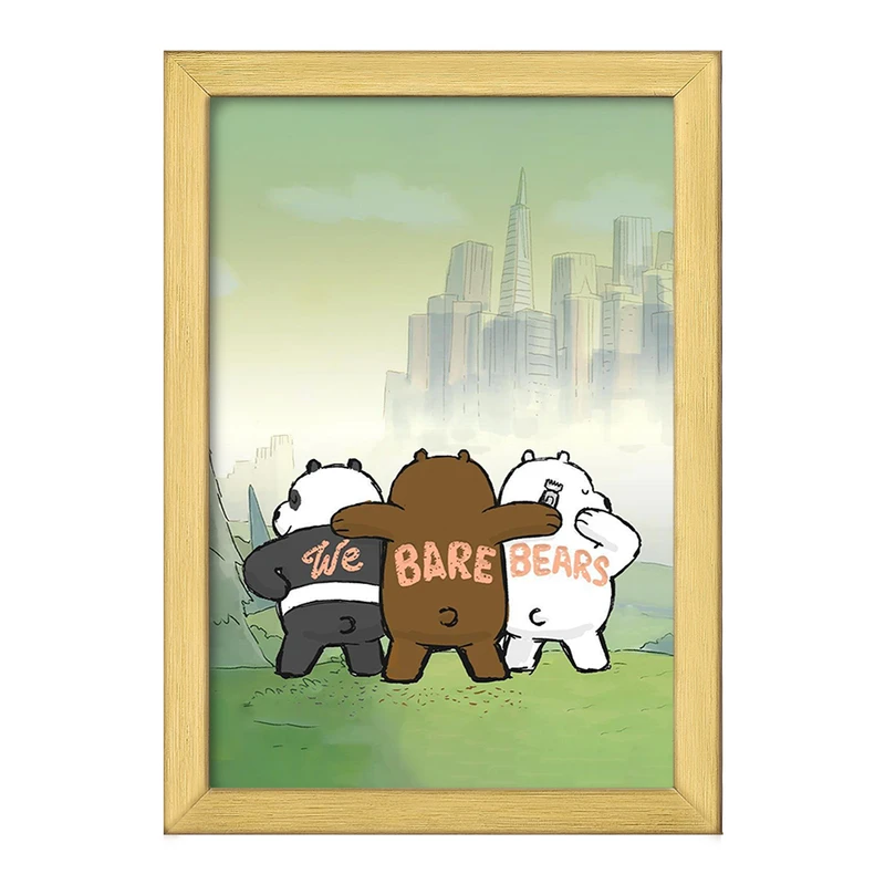 تابلو خندالو طرح انیمیشن سه خرس کله پوک کد 27636