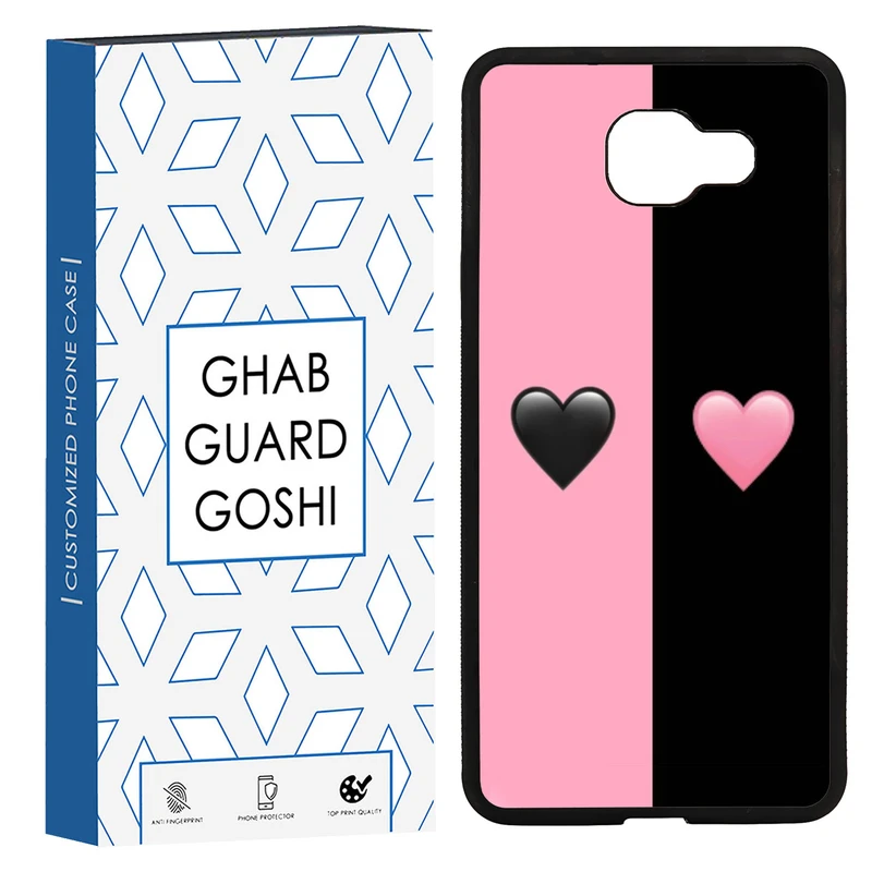 کاور قاب گارد گوشی طرح صورتی مشکی کد TPU-251 مناسب برای گوشی موبایل سامسونگ Galaxy A7 2016 / A710