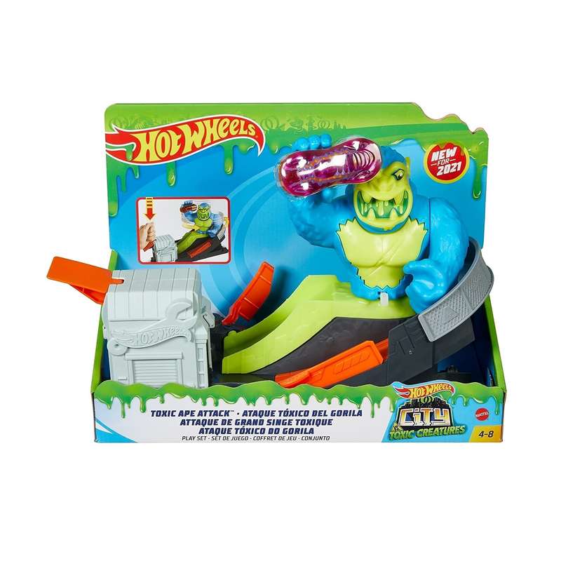 کیت ماشین بازی هات ویلز مدل Toxic Ape Attack کد FNB05 - GTT66