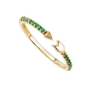 انگشتر طلا 18 عیار زنانه قیراط طرح قلب کد GH2472