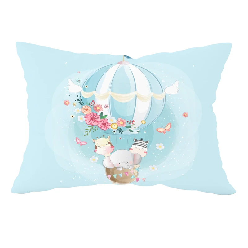 رو بالشی مدل مخمل طرح بالن حیوانات کد 2379