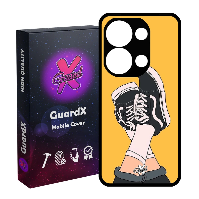 کاور گارد ایکس طرح Shoes مدل Glass10051 مناسب برای گوشی موبایل شیائومی Poco X6 5G / Note 13 Pro 5G