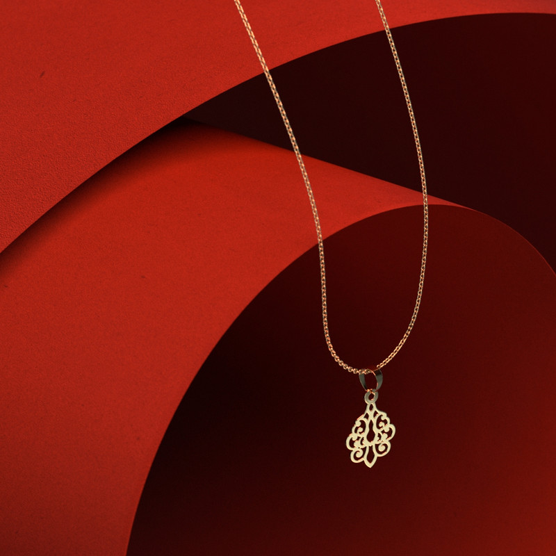 گردنبند طلا 18 عیار زنانه مدوپد مدل هندسی کد TT2-1-1187 گردنبند طلا 18 عیار زنانه مدوپد مدل هندسی کد TT2-1-1187