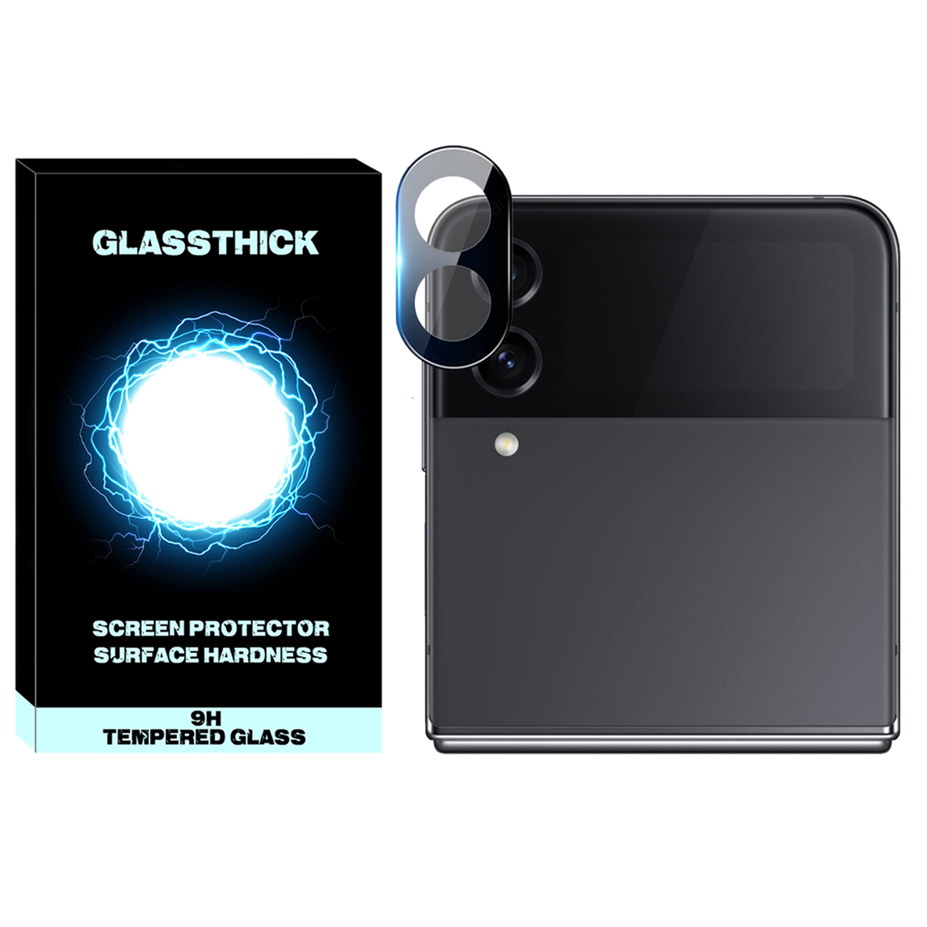 محافظ لنز دوربین گلستیک مدل 3D-GL مناسب برای گوشی موبایل سامسونگ Galaxy Z Flip 4