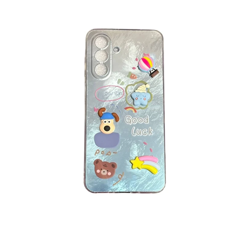 کاور مدل براش طرح عروسکی برجسته کد g91 مناسب برای گوشی موبایل سامسونگ Galaxy S23 FE