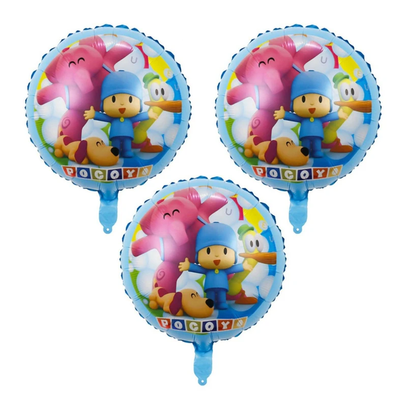 بادکنک فویلی مدل گرد طرح پوکویو دو رو کد DB30 مجموعه 3 عددی