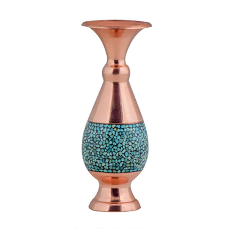 گلدان فیروزه کوبی آقا جانی کد F013