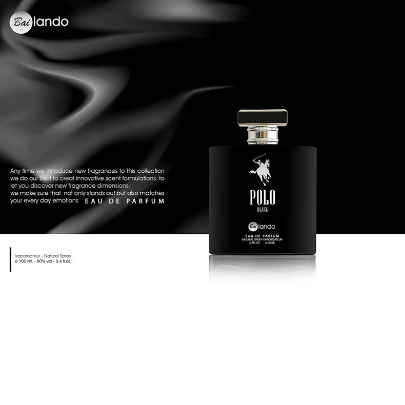 ادوپرفیوم مردانه بایلندو مدل Polo Black حجم 100 میلی لیتر