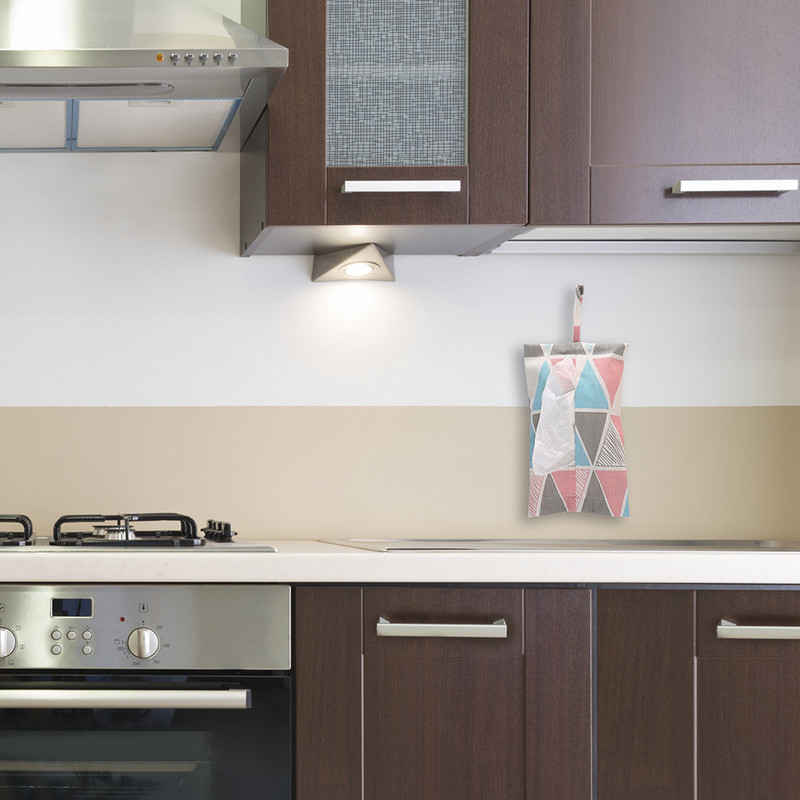 جای دستمال کاغذی هوم اند لایف مدل آگنس کیسه ای طرح مثلثی