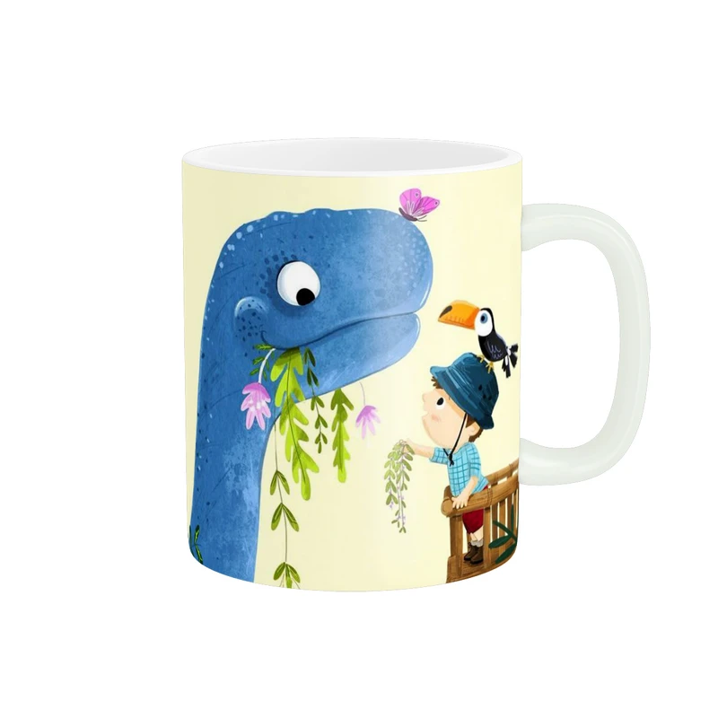 ماگ پاد آفرین مدل پسر و دایناسور کد 193