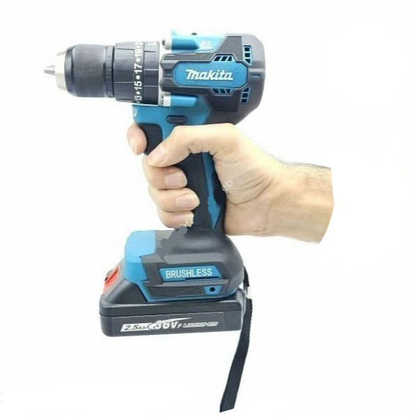 دریل پیچ گوشتی شارژی چکشی ماکیتا مدل BRUSHLESS-36V مجموعه 28 عددی