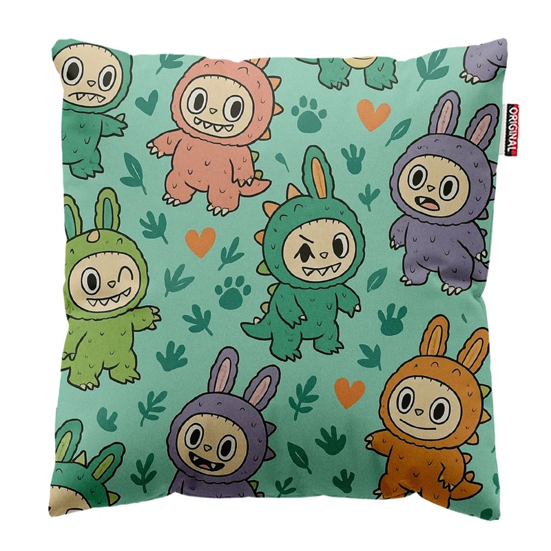 کوسن پاد آفرین طرح لبوبو کد 165 سایز 30*30 سانتی متر