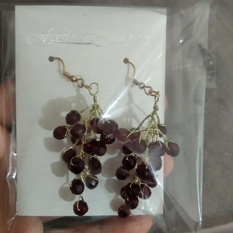 گوشواره زنانه مدل انگوری