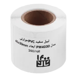 برچسب پرینتر لیبل زن تک ردیف 1400کالا مدلPW4030 سایز ۴۰×۳۰