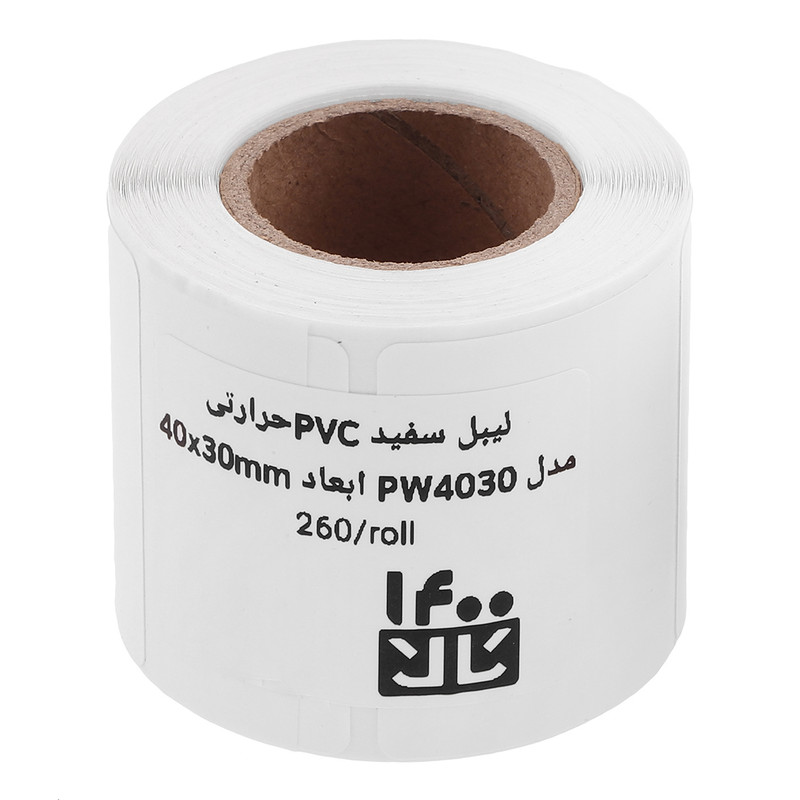 برچسب پرینتر لیبل زن تک ردیف 1400کالا مدلPW4030 سایز ۴۰×۳۰