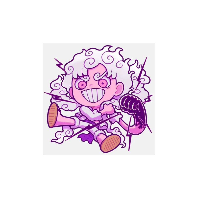 استیکر لپ تاپ و موبایل مدل انیمه طرح وان پیس مانکی دی لوفی one piece Monkey D Luffy کد 6343