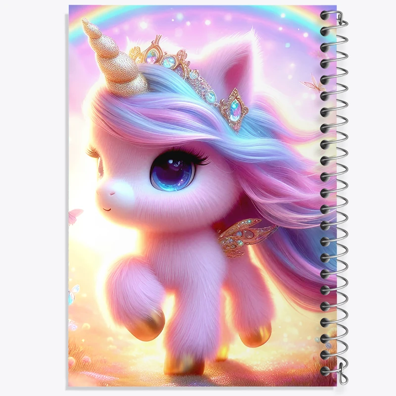 دفتر لیست خرید 50 برگ خندالو طرح اسب تک شاخ کیوت کد F5460