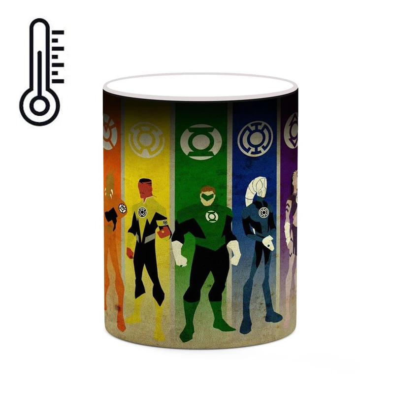 ماگ حرارتی کاکتی مدل گرین لنترن Green Lantern کد mgh38805