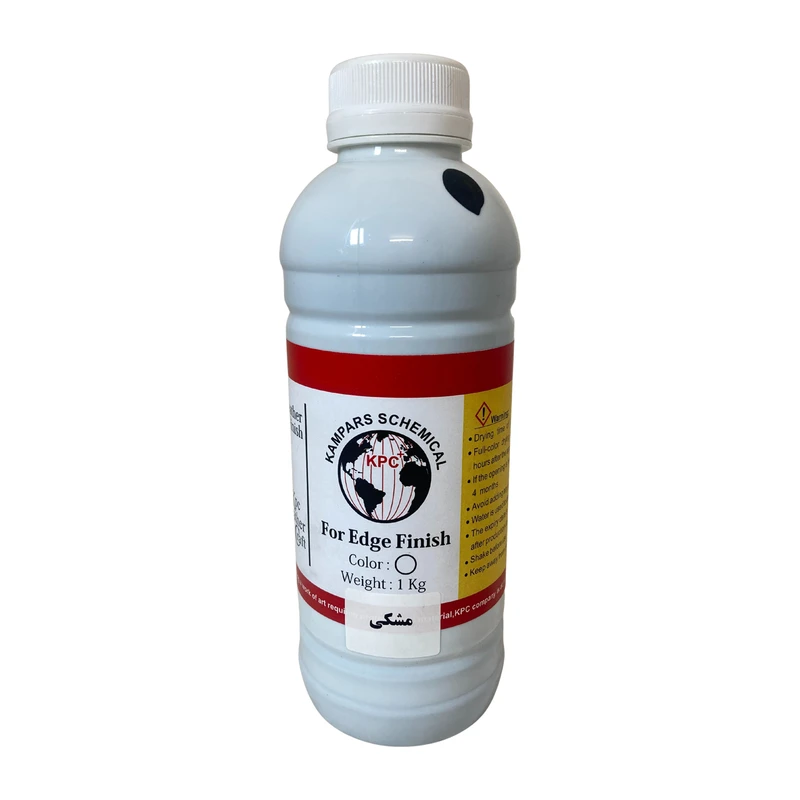 محلول رنگ مشکی لبه چرم کی پی سی پلاس مدل R وزن ۱ کیلوگرم
