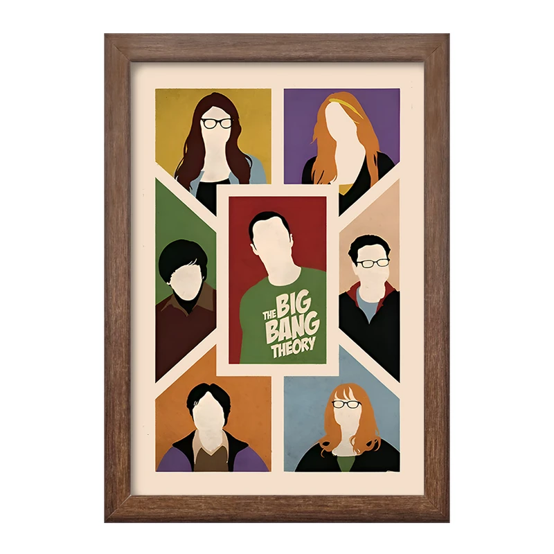 تابلو خندالو طرح تئوری بیگ بنگ (The Big Bang Theory) کد F10540