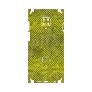MAHOOT Yellow Snake Skin-FullSkin Cover Sticker for Xiaomi Redmi Note 9 Pro