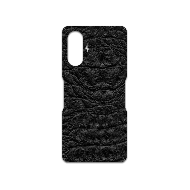 برچسب پوششی ماهوت مدل Black-Crocodile-Leather مناسب برای گوشی موبایل شیائومی Redmi K40 Gaming