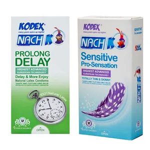 کاندوم ناچ کدکس مدل PROLONG DELAY بسته 12 عددی به همراه کاندوم ناچ کدکس مدل Sensitive بسته 12 عددی