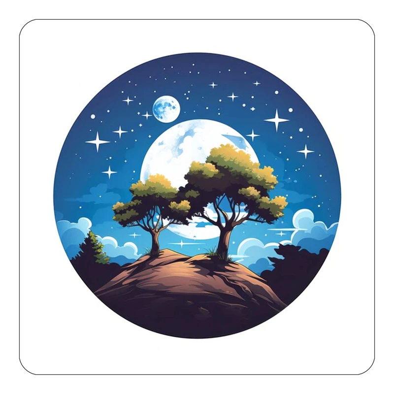 مگنت کاکتی طرح ماه و ستاره مدل mp54981