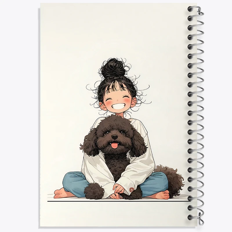 دفتر نقاشی 50 برگ خندالو طرح دخترانه کیوت کد N3010