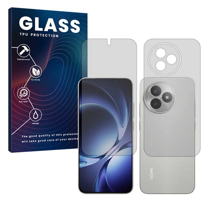 محافظ صفحه نمایش مات گلس مدل هیدروژلی مناسب برای گوشی موبایل شیائومی Redmi K80 Ultra به همراه محافظ پشت گوشی