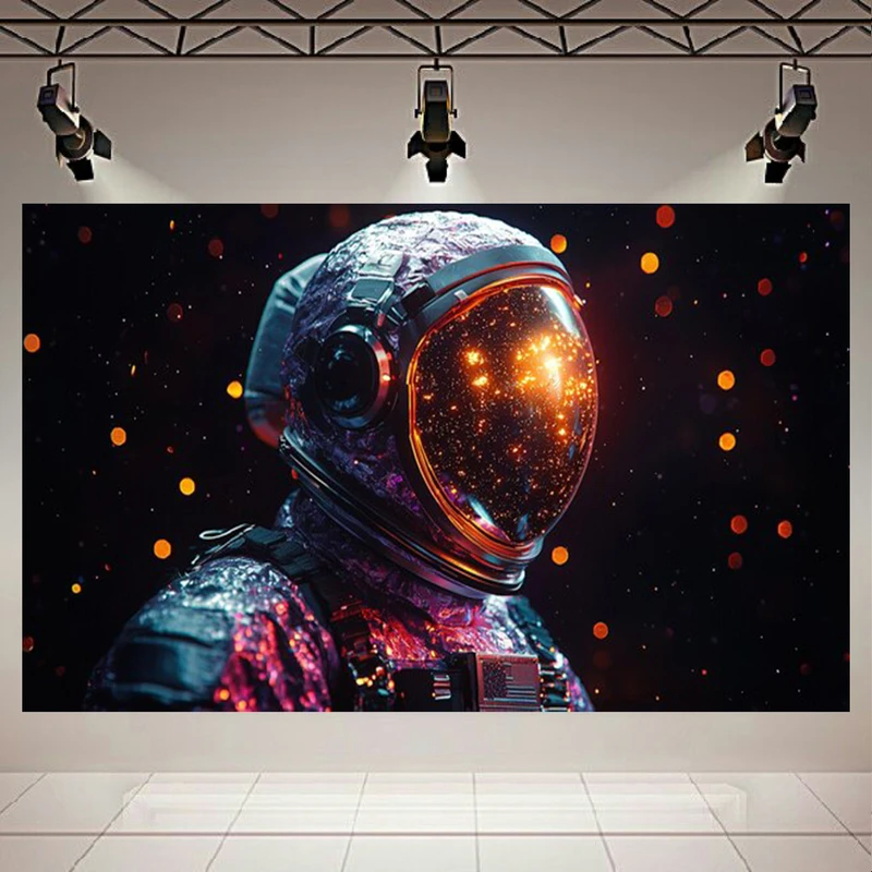 پوستر طرح فضانورد مدل ستاره باران کد AR303122