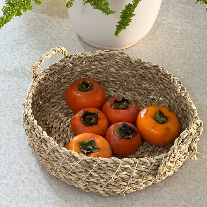 سبد حصیر بافی مدل سنتی کد L