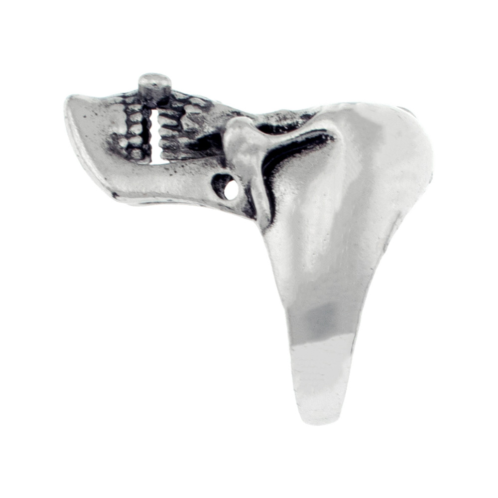 انگشتر مردانه برانت طرح جمجمه گلوله خورده