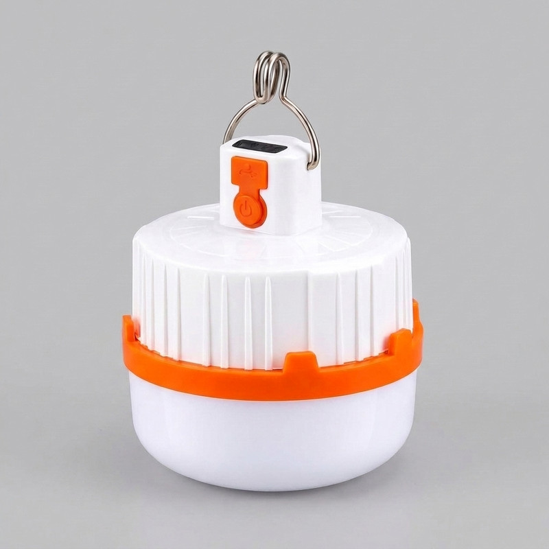 چراغ آویز چادر مدل Ht-855 با رنگ نور مهتابی و منبع انرژی شارژی