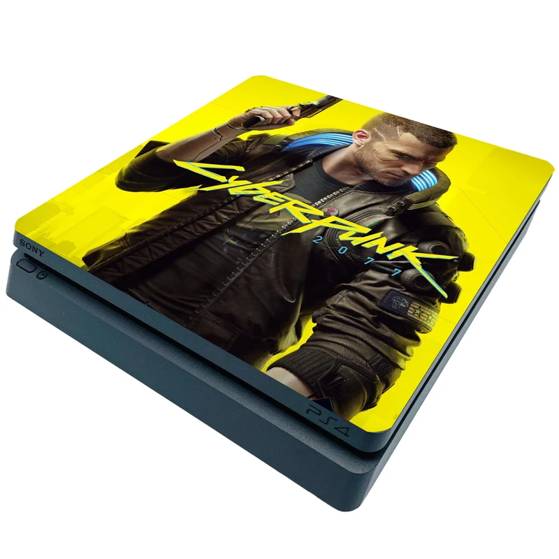 برچسب پلی استیشن ۴ اسلیم مدل سایبرپانک کد 8136 