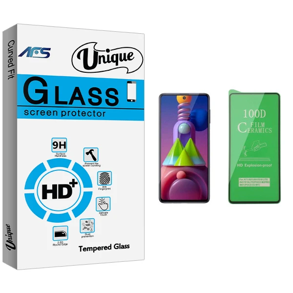 محافظ صفحه نمایش سرامیکی ای اف اس مدل Unique Glass مناسب برای گوشی موبایل سامسونگ Galaxy M51