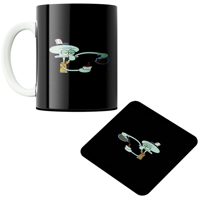 ماگ پادآفرین مدل اختاپوس کد 406 به همراه زیر لیوانی 