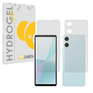 Daben Tough model transparent screen protector suitable for Sony Xperia 10 VI mobile phone along with the back protector