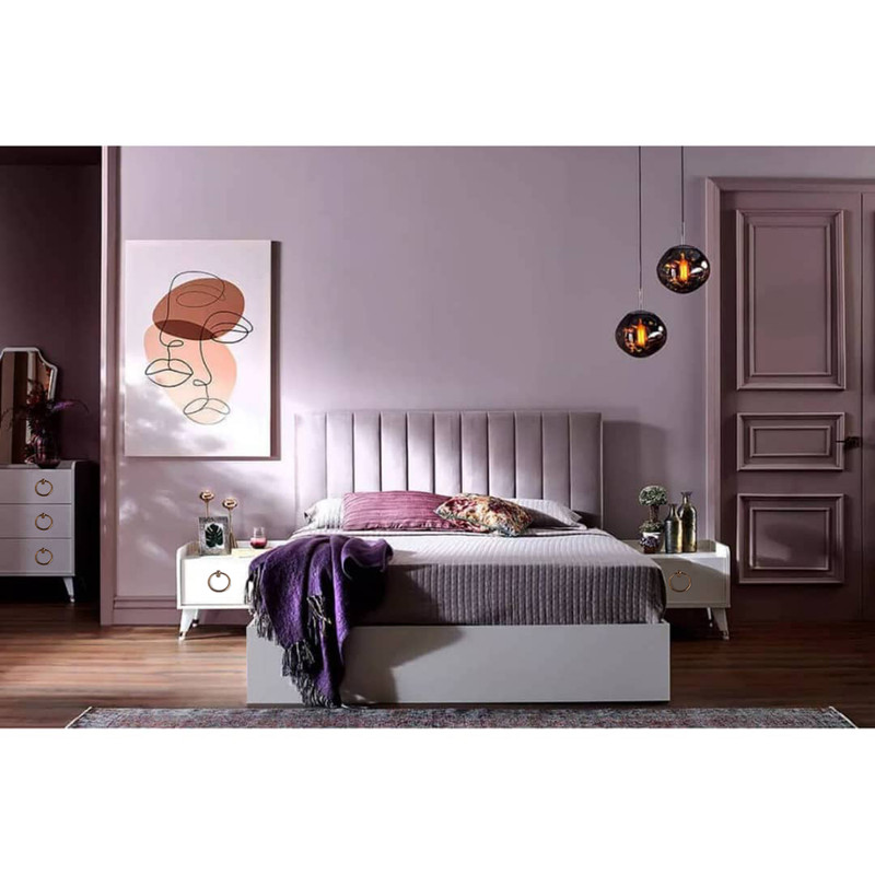 سرویس تخت خواب دو نفره مدل نور سایز 160×200 سانتی متر