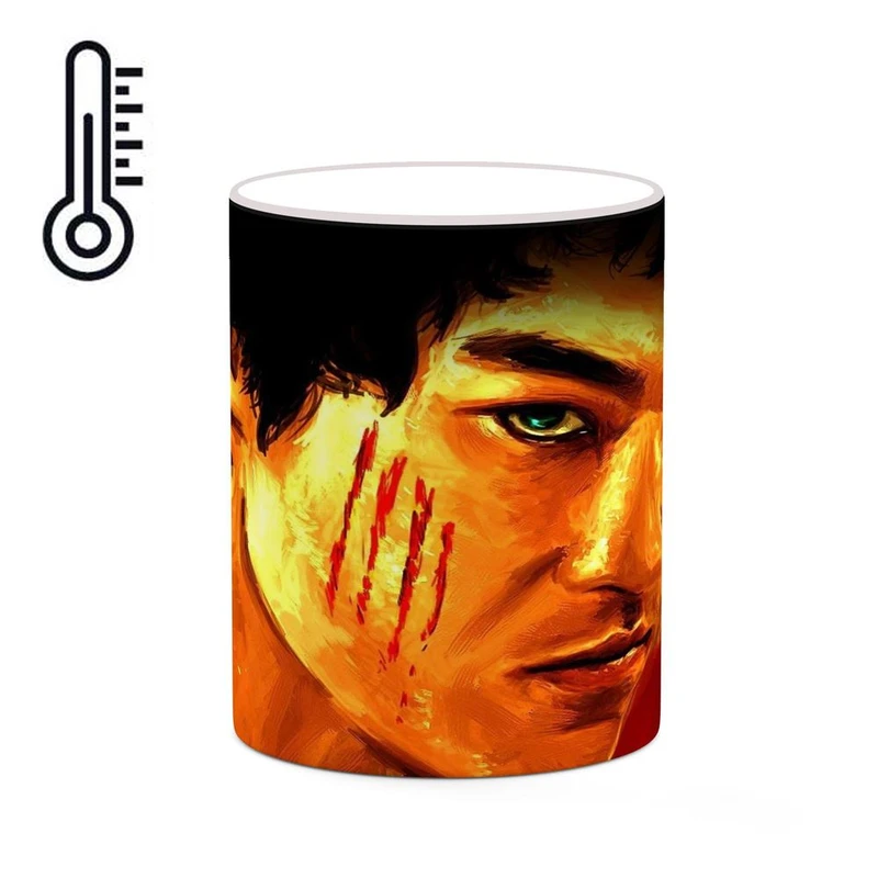 ماگ حرارتی کاکتی طرح بروسلی Bruce Lee مدل mgh25348