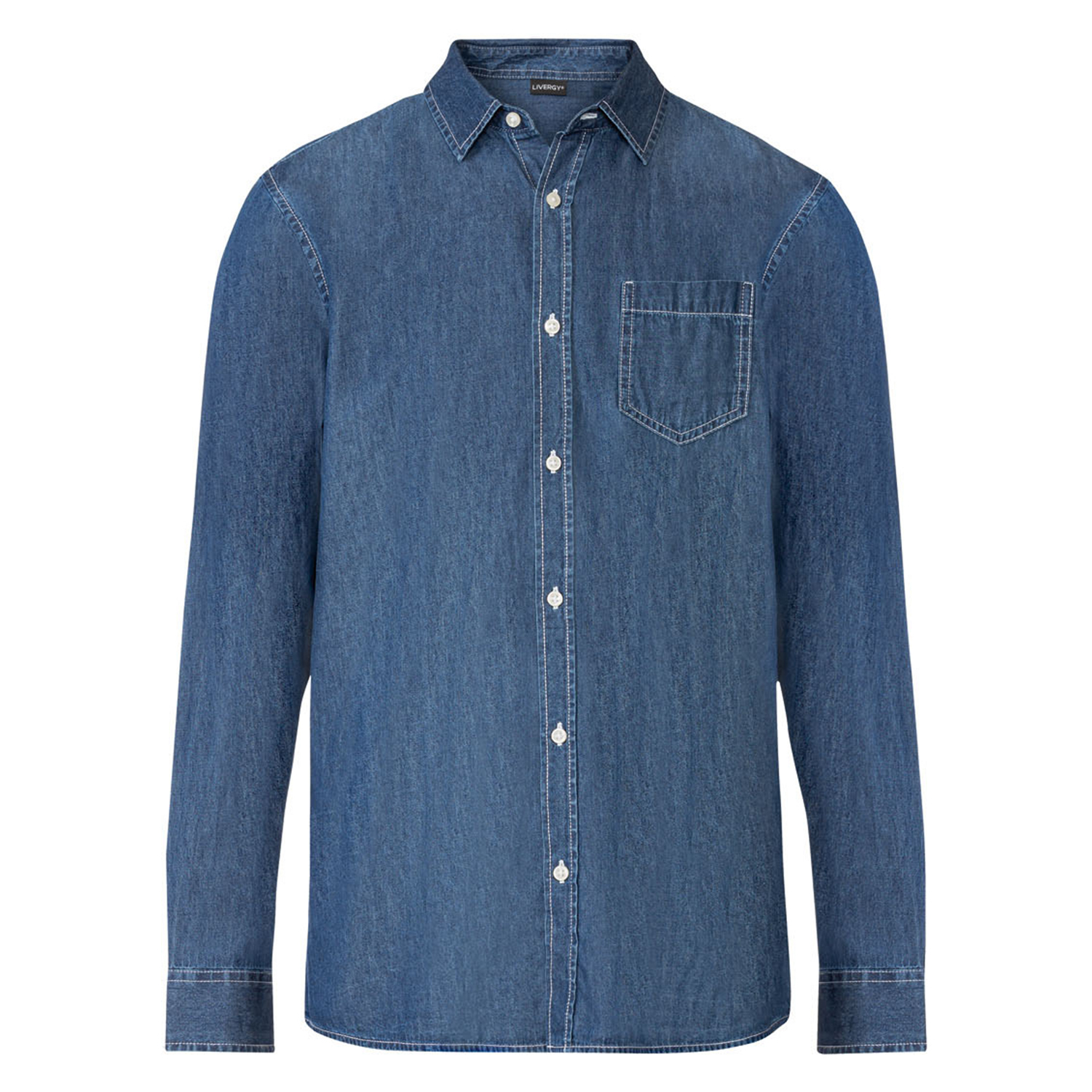 پیراهن آستین بلند مردانه لیورجی مدل جین کاغذی کد S2023luxNB