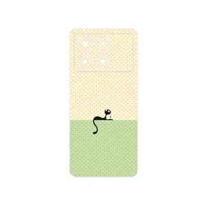 MAHOOT Minimal Internet Cat Icon Cover Sticker for Xiaomi Poco X6 Pro