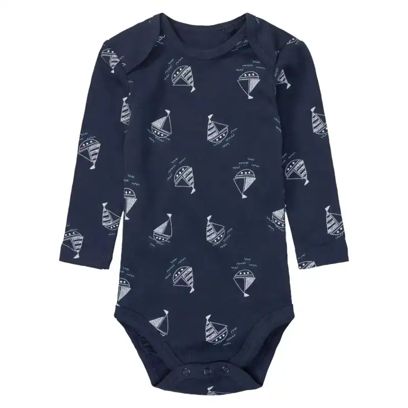 بادی آستین بلند نوزادی لوپیلو مدل 5x مجموعه 5 عددی