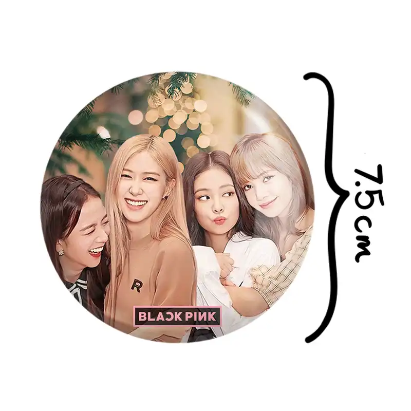 آینه جیبی خندالو مدل گروه بلک پینک Black Pink  کد 2807