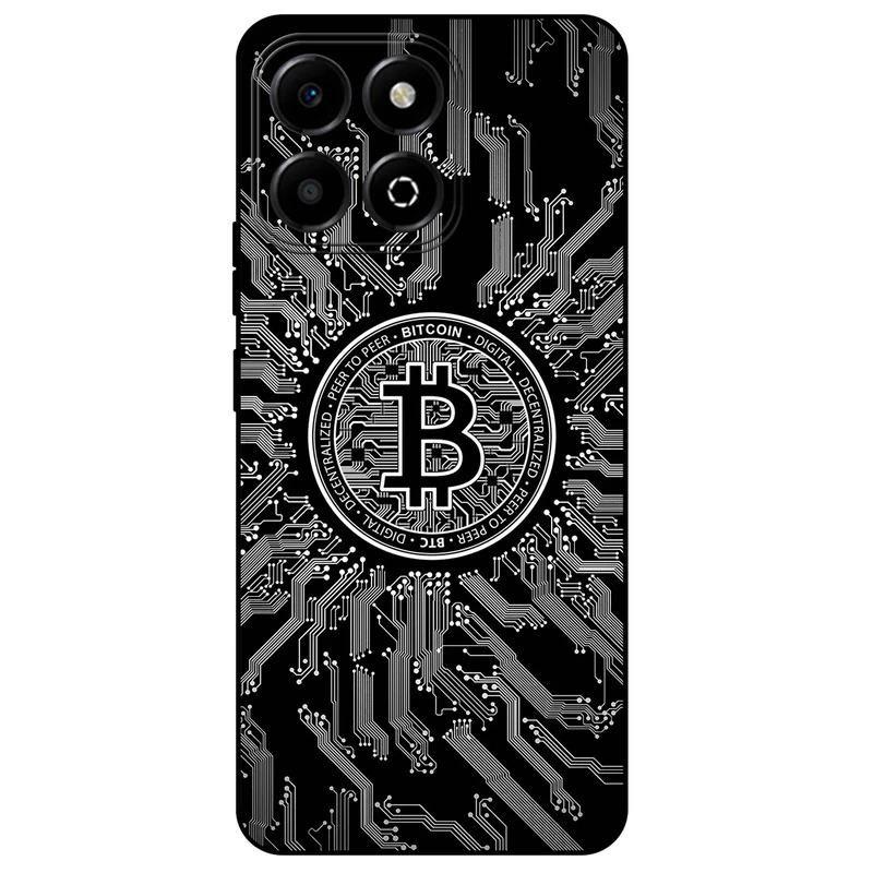 کاور مگافون طرح بیت کوین مدل 7737 مناسب برای گوشی موبایل آنر X7C