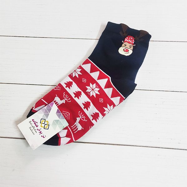 جوراب ساق کوتاه زنانه تن پوش هنگامه مدل گوزن کد S14 -  - 2