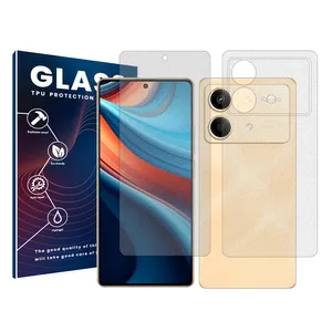 Glass Resistant model Matte screen protector suitable for Xiaomi Redmi Note 13R Pro mobile phone along with the back of the phone